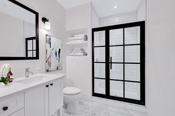 Bathroom with a toilet